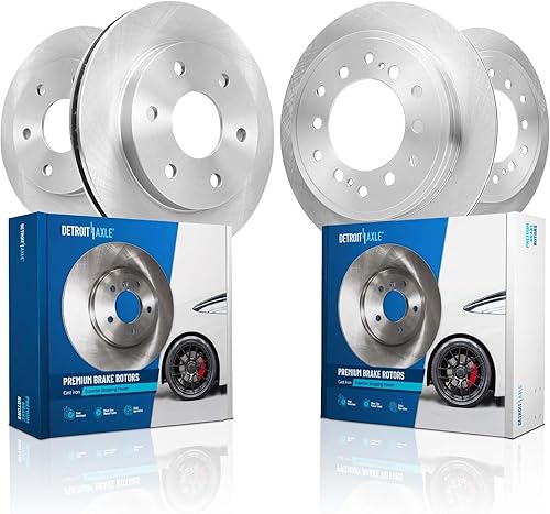 Miniatura 91 de Detroit Axle - Rotores de freno traseros para Ford F-150 Lobo 2012, 2013, 2014, 2015, 2016, 2017, 2018, 2019, 2020, Ford F-150 Lobo, Rotores