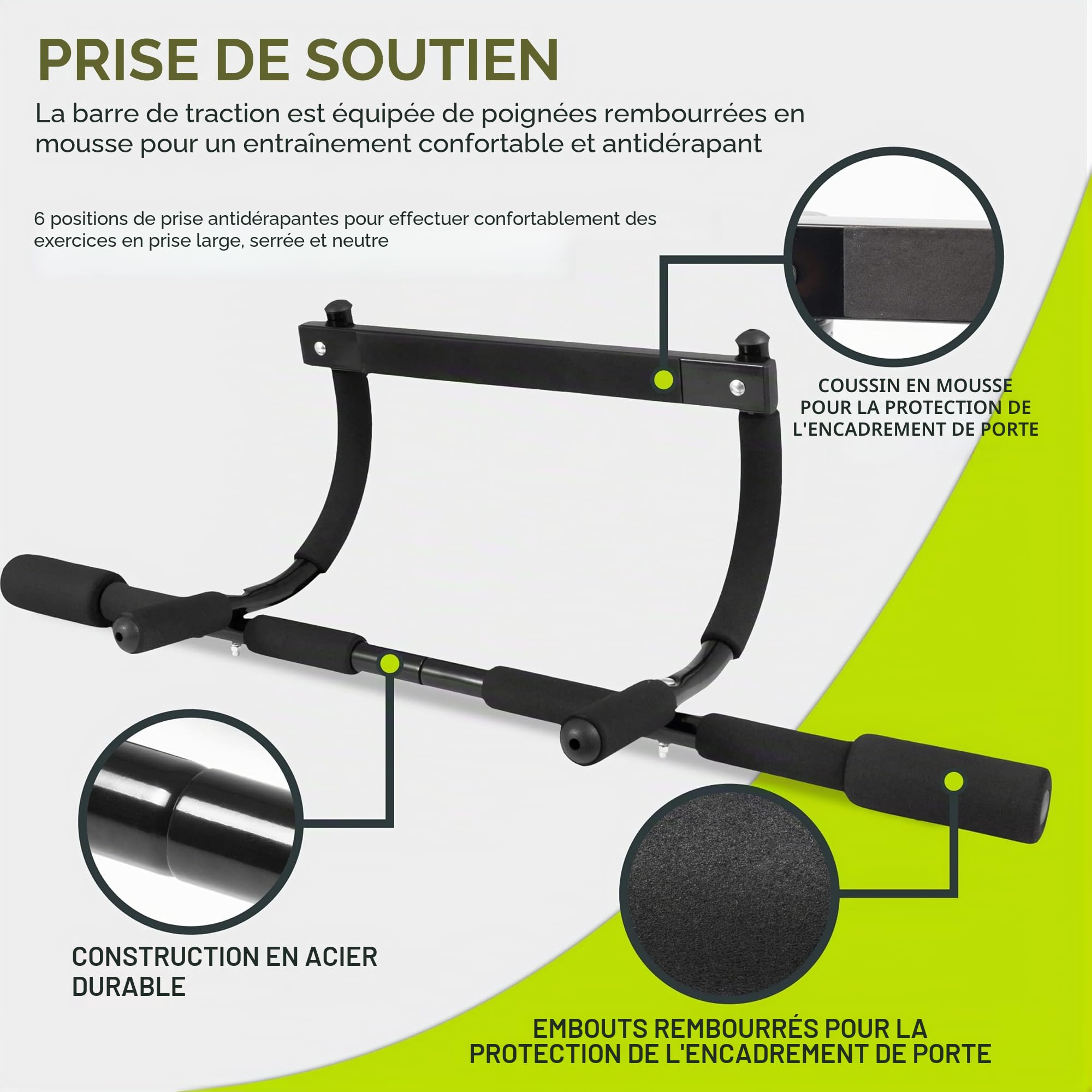 ProsourceFit Doorway Mount, Foldable, Multi-Grip, Multi-Grip Lite and Wall-Mounted Pull Up/Chin-Up Bar