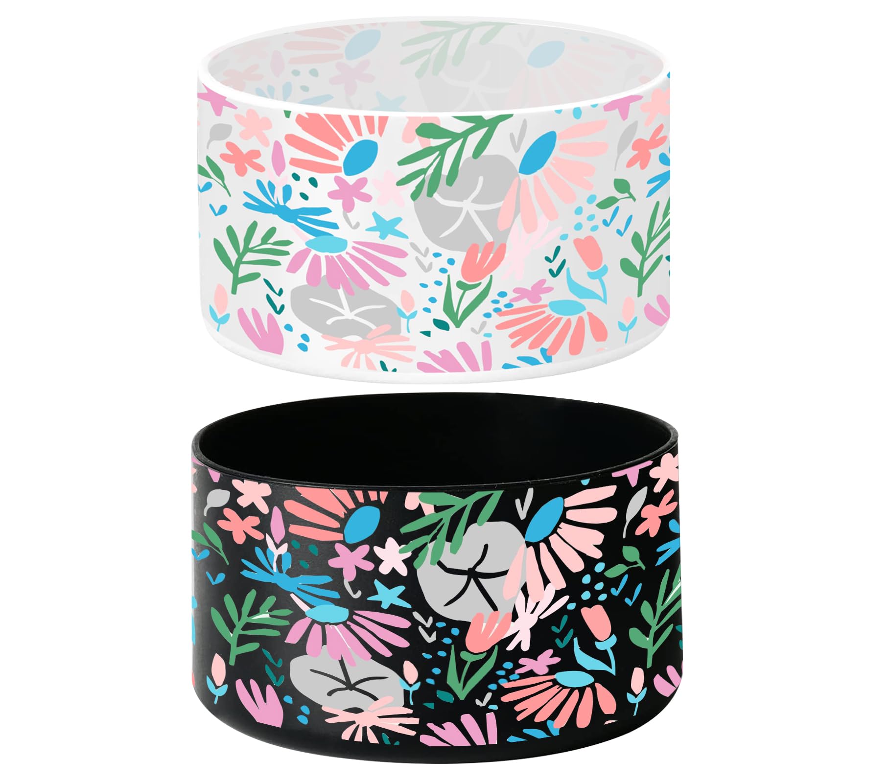 IRISVO 2Pcs Protective Silicone Boot for Stanley Quencher H2.0 & 40oz & IceFlow Flip 20oz 30oz, Stanley Cup Accessories Fits for 12-40oz Wide Mouth Flask, 32-40oz boot NOT FIT FOR STANELY