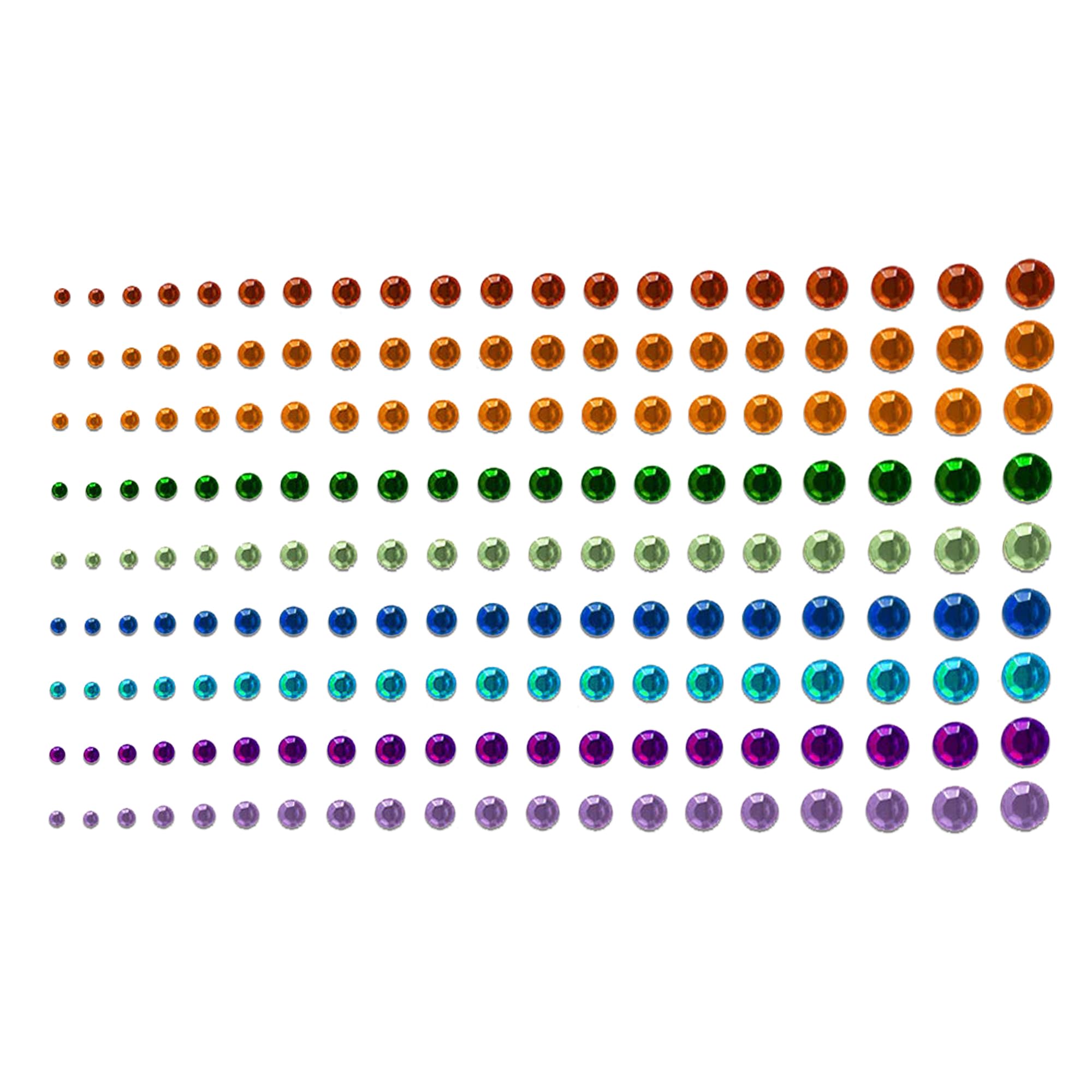 Comet Busters Beautiful Multisize and Multicolor Stone Bindi (BIN990)-picture-46