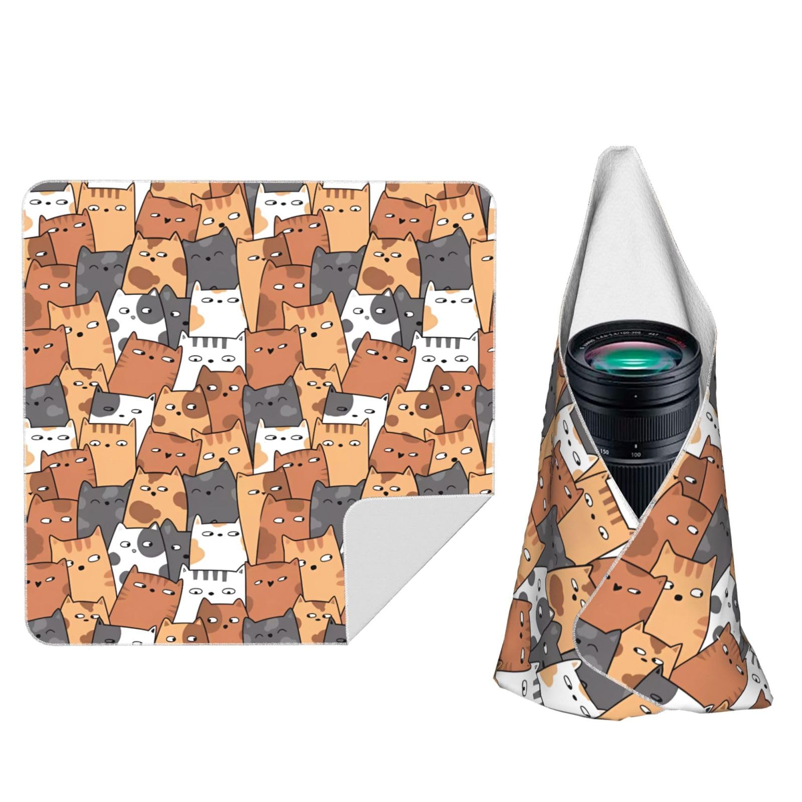 ZhaoYuGoods Orange Cats Camera Wrap Cloth