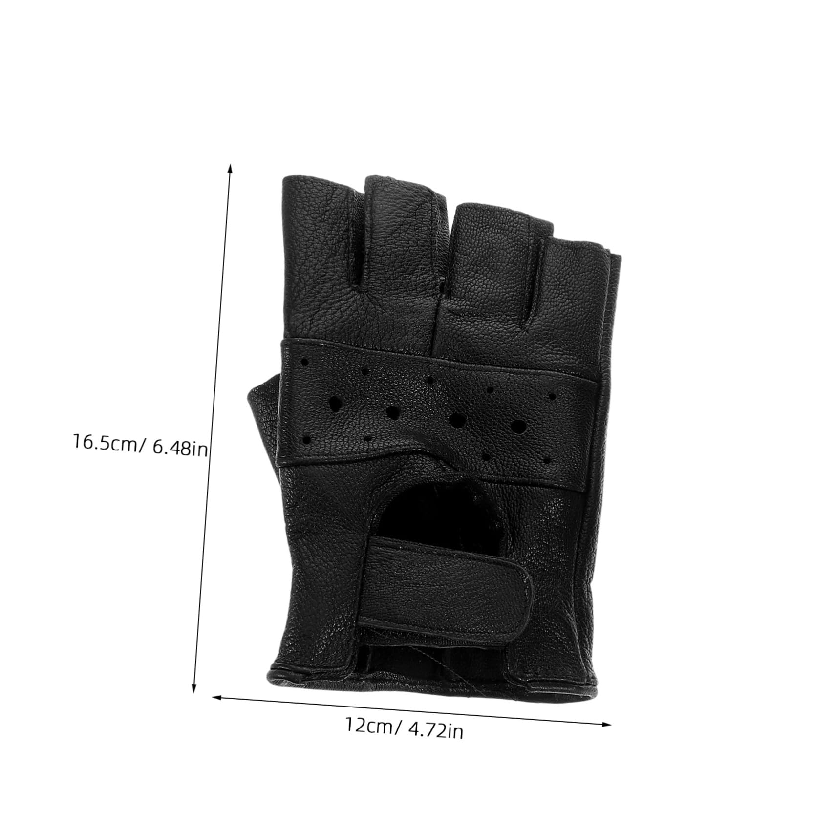 BESPORTBLE Leather Half Finger Gloves Men's Motorcycle Gloves Touchscreen Wrist Support for Cycling Gym Workout