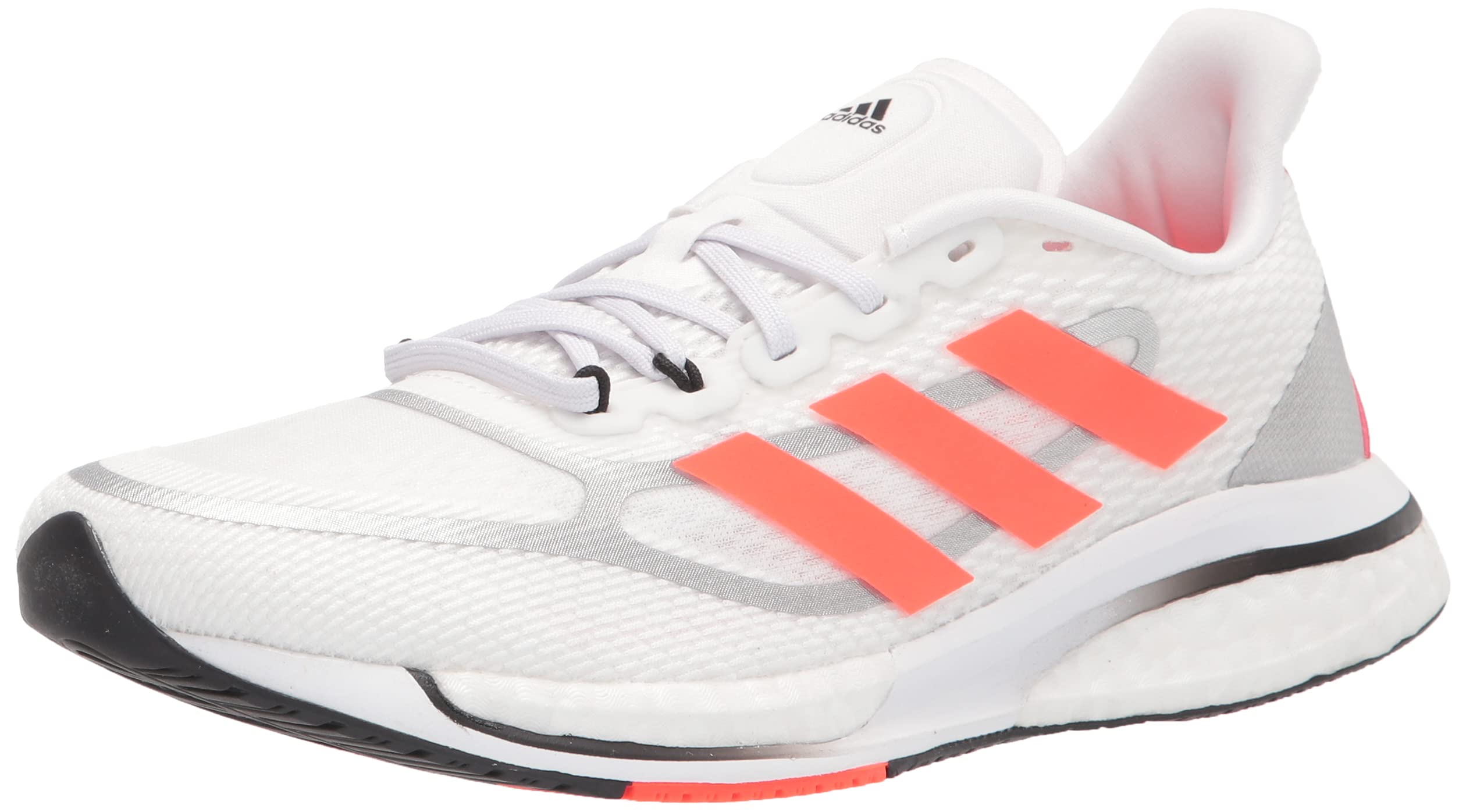 Adidas Women's Supernova Running Shoe, White/Solar Red/Black, 6