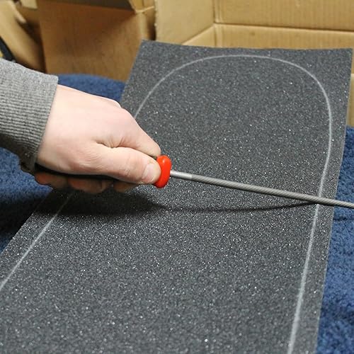 Miniatura 5 de Black Diamond Grip Cinta Archivo Skateboard Grip Cinta Aplicación Herramienta de Skate