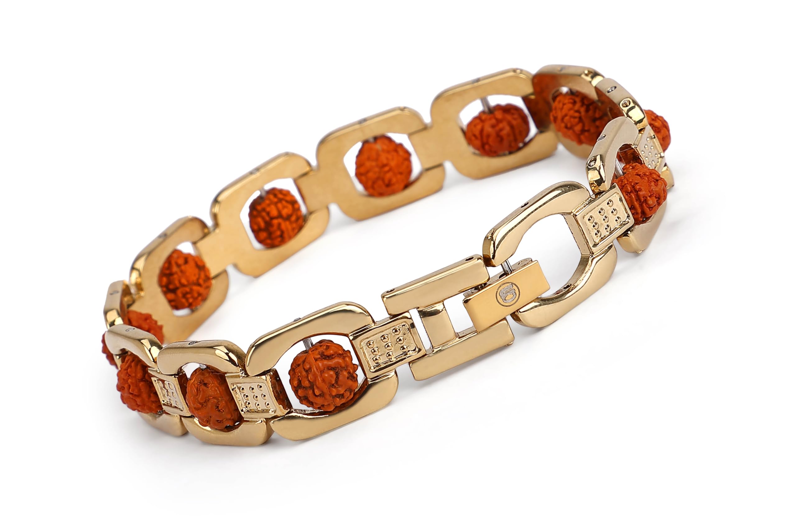 KARNIKA Brass Rudraksha Bracelet for Meditation for Men & Women (Brass) (B0D2LFF6CB) Amazon Price History, Amazon Price Tracker