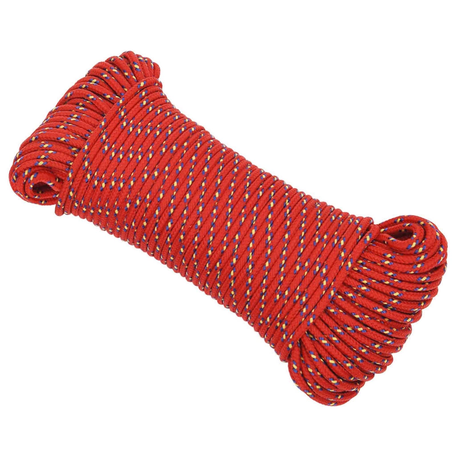 Tidyard Marine Boat Rope Polypropylene Durable Practical Weather Proof for Sailing Boating Red 3 mm 50 m Polypropylene