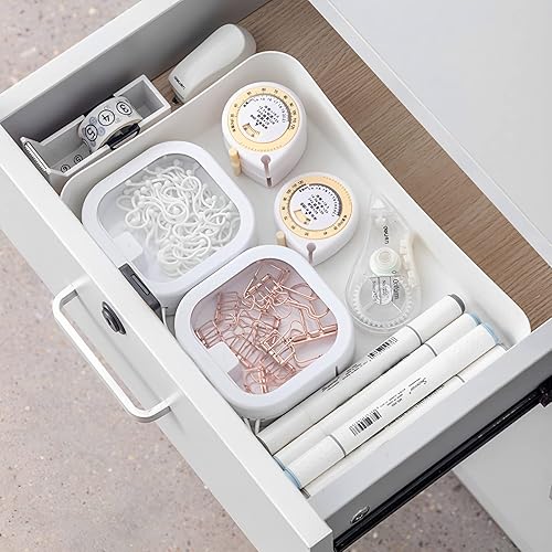 Miniatura 8 de XING ZHONG Caja organizadora de cintas para el cabello, soporte portátil de viaje QTip para accesorios para el cabello, artículos pequeños,