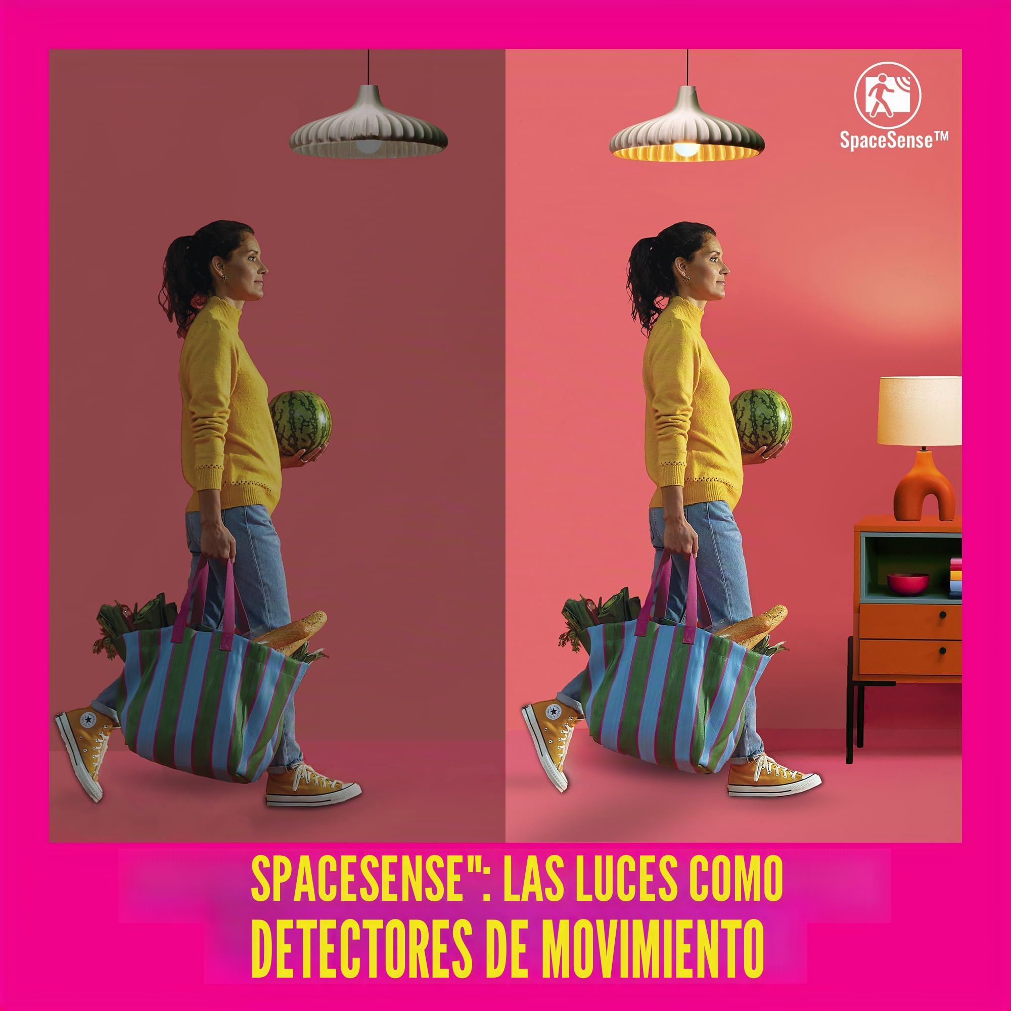 WiZ Pack de 2 bombillas con mando a distancia - Luz de color y blanca - Bombilla LED inteligente -E27-60 W - Conecta a Wi-Fi - Fácil de controlar, con tecnología SpaceSense