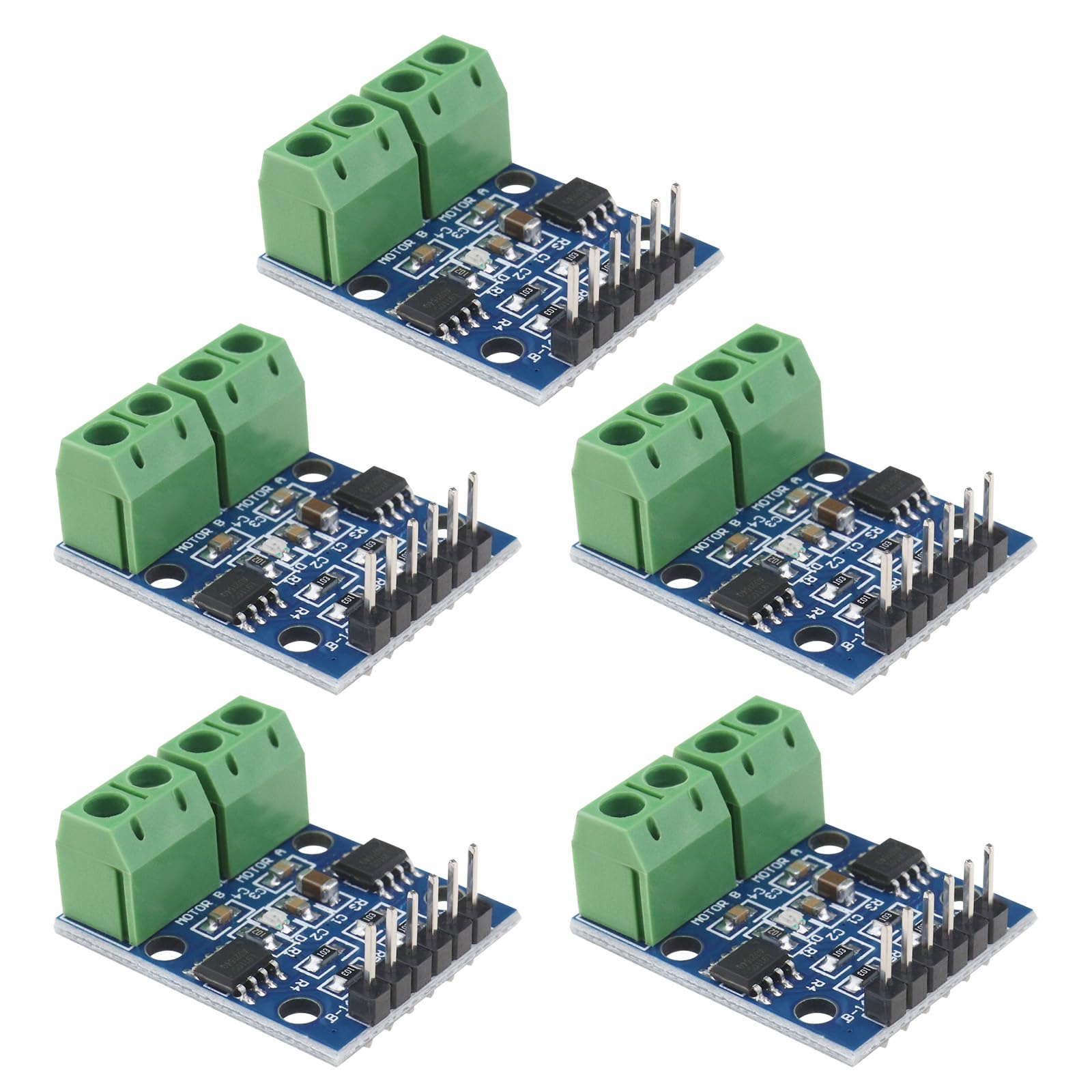5pcs L9110S Motor Driver Module H-Bridge Dual DC Motor Stepper Module Motor Driver Controller Board Dual Channel Motor Driver Module
