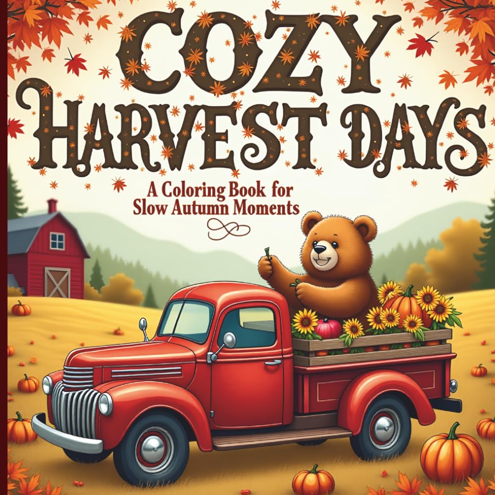 Cozy Harvest Days: A Coloring Book for Slow Autumn