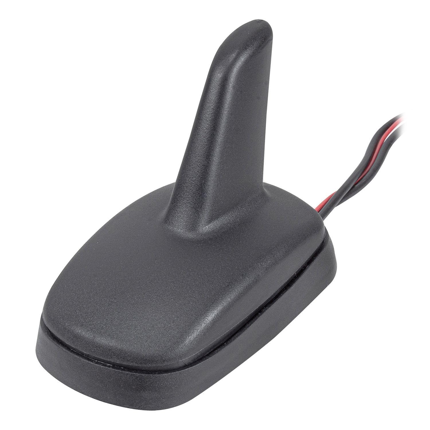 tomzz Audio 1000-048 Antenne Dab pour Voiture Shark Design, antenne de Toit Dab+ FM Active, raccordement : Prise SMB (F) et fiche DIN (M), Noir Mat