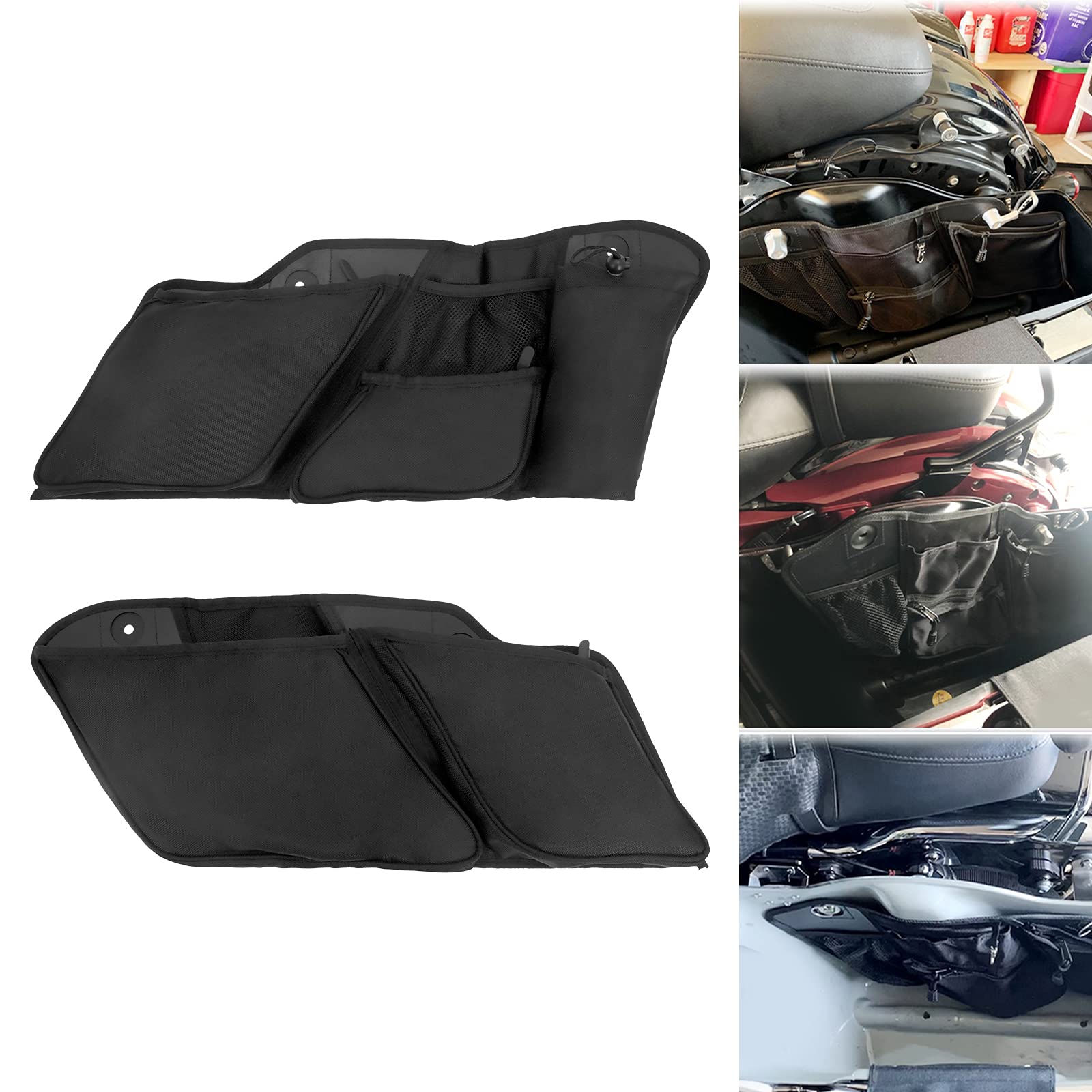 Motorrad Satteltasche Veranstalter Futter Werkzeug Satteltaschen passend für Harley Touring Road King Straße Gleiten