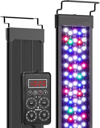 Fish Tank Light, 24/7 Aquarium Light mit One-Touch Calibrate Time [Energy Class G]