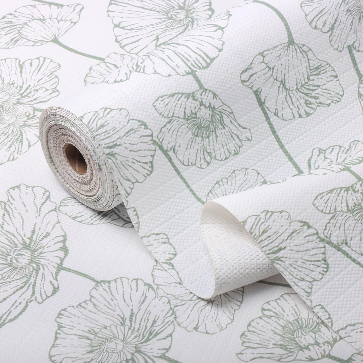 Revêtement d'étagère pour armoires de cuisine antidérapant papier lotus rouleau tiroir placard