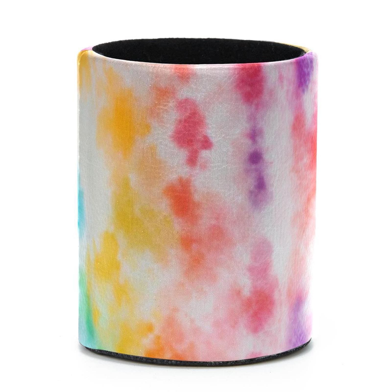 VAPOKF Round Pencil Holders for Desk, Watercolor Art Pen Holders Pen Pot Makeup Brushes Storage Desktop Stationery Supplies Organiser for Home Office