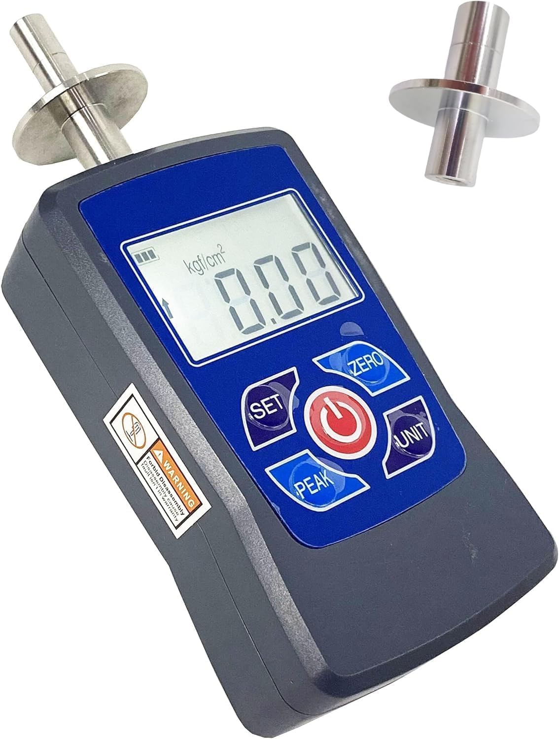 Digital Fruit Hardness Meter Fruit Pressure Tester Fruit Penetrometer With 2 Pressure Heads Φ11.1mm Φ7.9mm For Soft and Hard Fruits Hardness Test