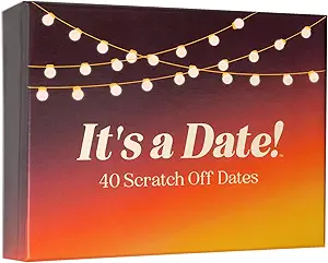 It's a Date!™ - 40 Fun & Romantic Scratch Off Date Ideas for Couples, Night Cards Girlfriend, Boyfriend, Wife, Husband Couple Gift Night, Weddings Anniversaries