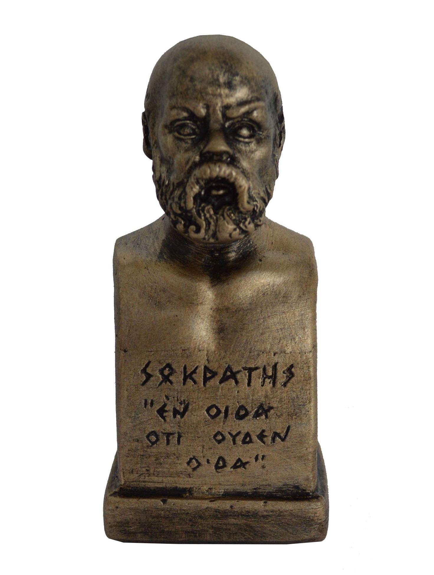 Talos Artifacts Bronze Socrates Bust Color Effect Western Philosophy - Plato Aristotle Students