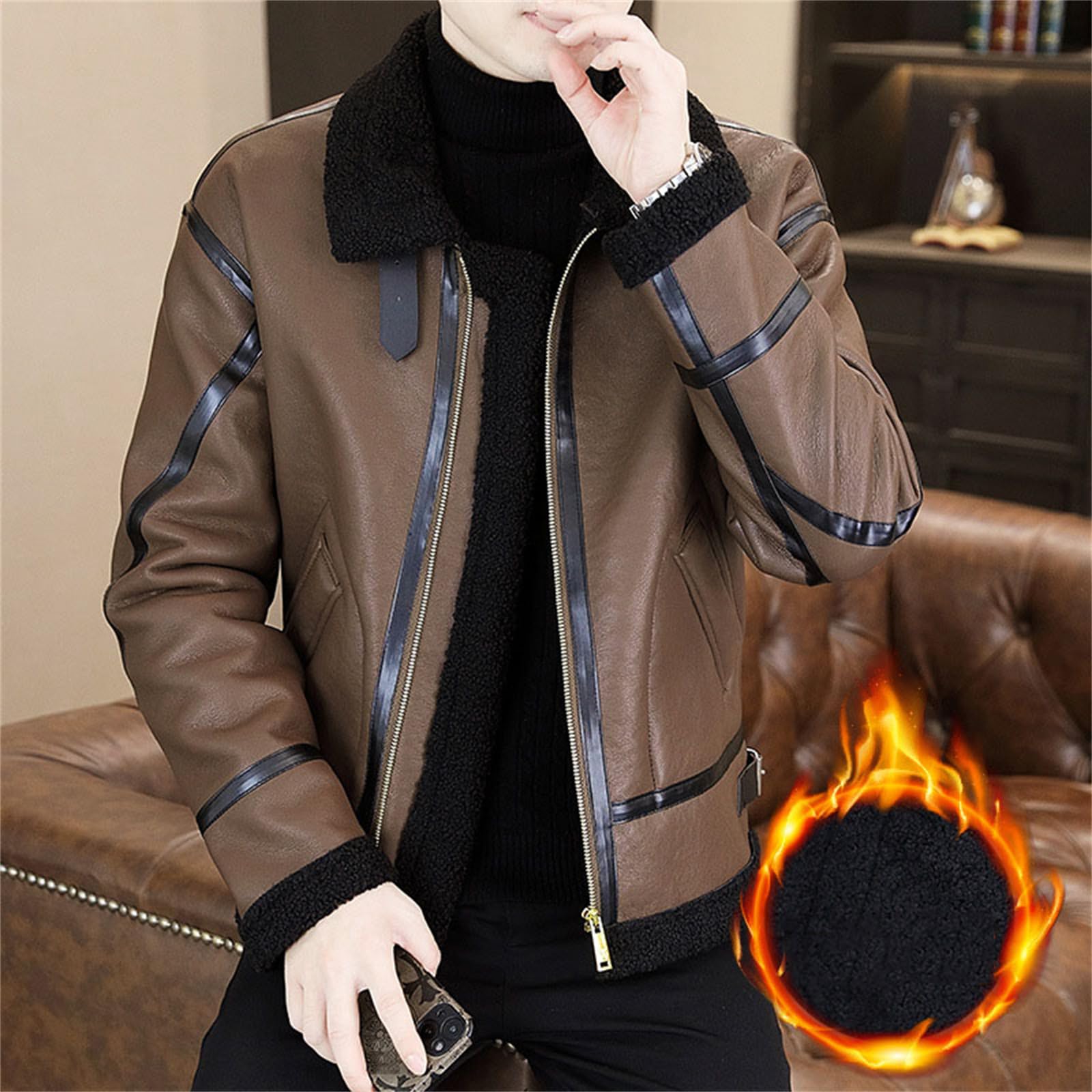 seeall fur bomberブルゾン　羊革 seeall fur bomberブルゾン羊革