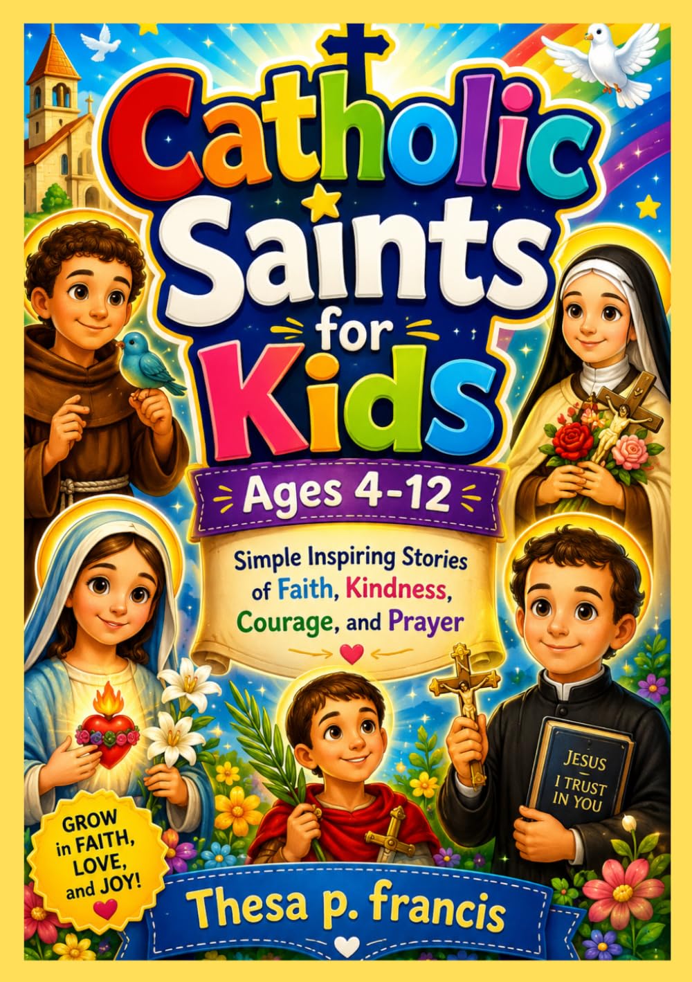 Catholic Saints for Kids Ages 4-12: Simple Inspiring Stories of Faith, Kindness, Courage, and Prayer