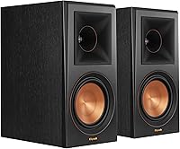 Klipsch RP-600M Reference Premiere Bookshelf Speakers Pair Ebony - Titanium Tweeter, Powerful Bass