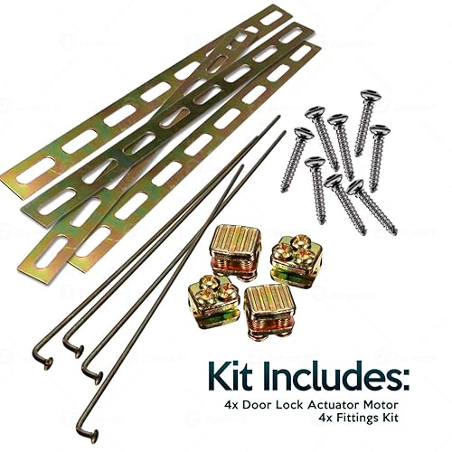 Miniatura 8 de Zone Tech Paquete de 2 actuadores de cierre de puerta de alta potencia - Actuador de cierre de puerta de alta potencia resistente duradero de gran