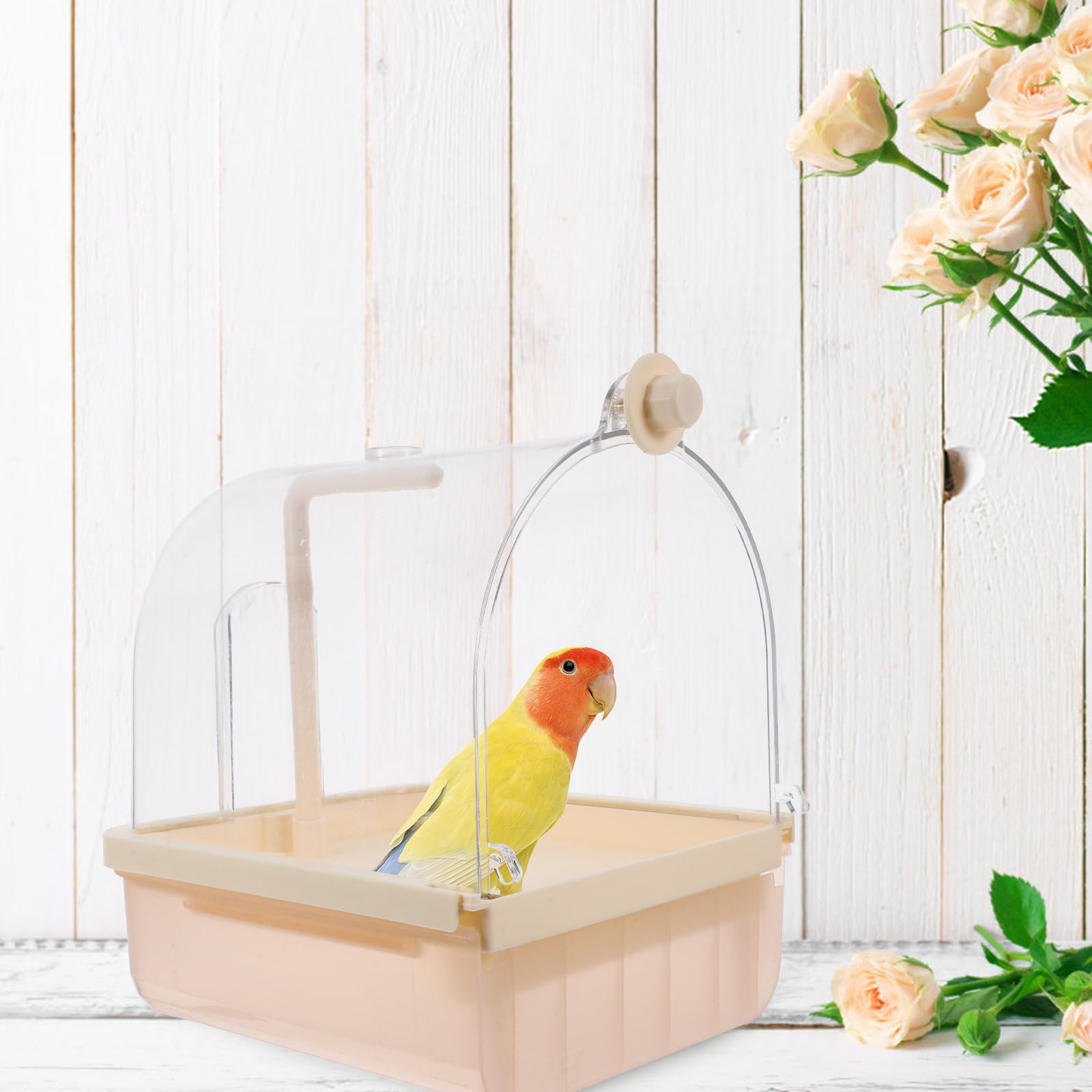Bagno per Uccelli Automatico, Vasca da Bagno per Uccelli, ABS, Vasca Esterna, per Gabbia, per Pappagalli