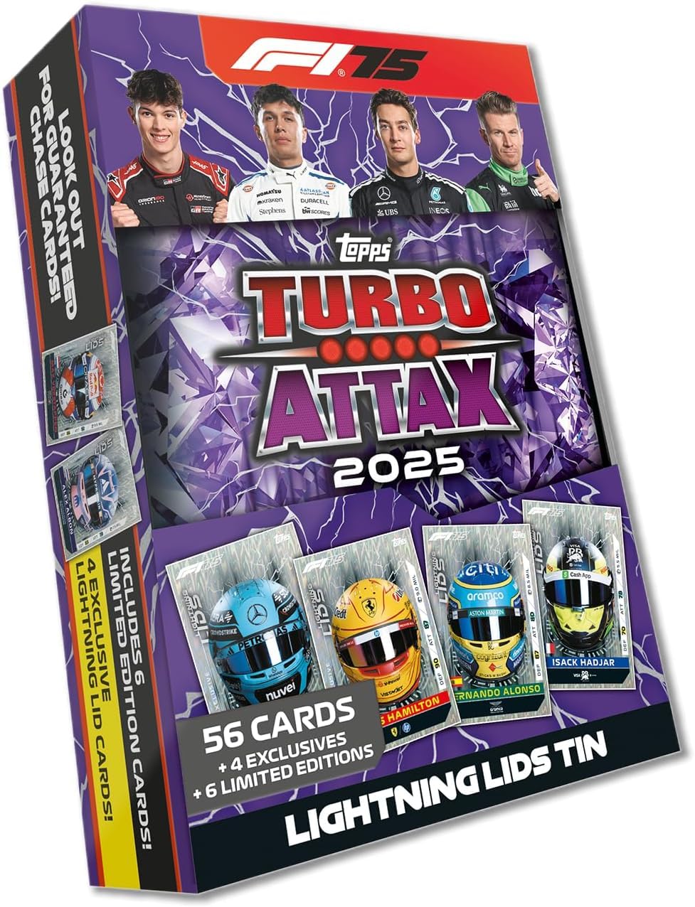 Topps Turbo Attax Formula 1 2025 - Random Mega Tin - Contains 66