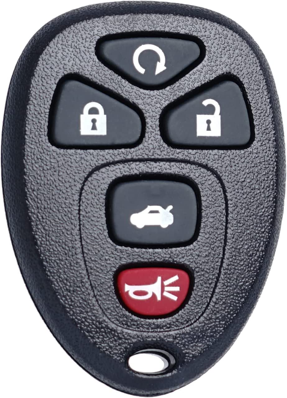 Remote Key Fob Replacement Fits for Chevy Impala 2006 2007 2008 2009 2010 2011 2012 2013 Cadillac DTS Buick Lucerne Chevrolet Monte Carlo Keyless Entry Remote Start Control OUC60270 OUC60221 Set of 1