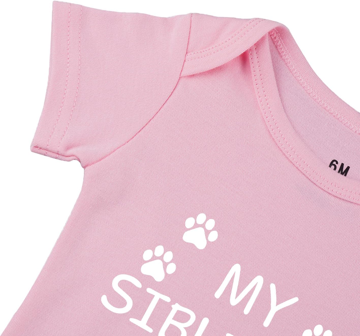 listery Have Paws Baby Bodysuit Paws Romper Dog Baby Infant My Siblings Have Funny Newborn - Image 5