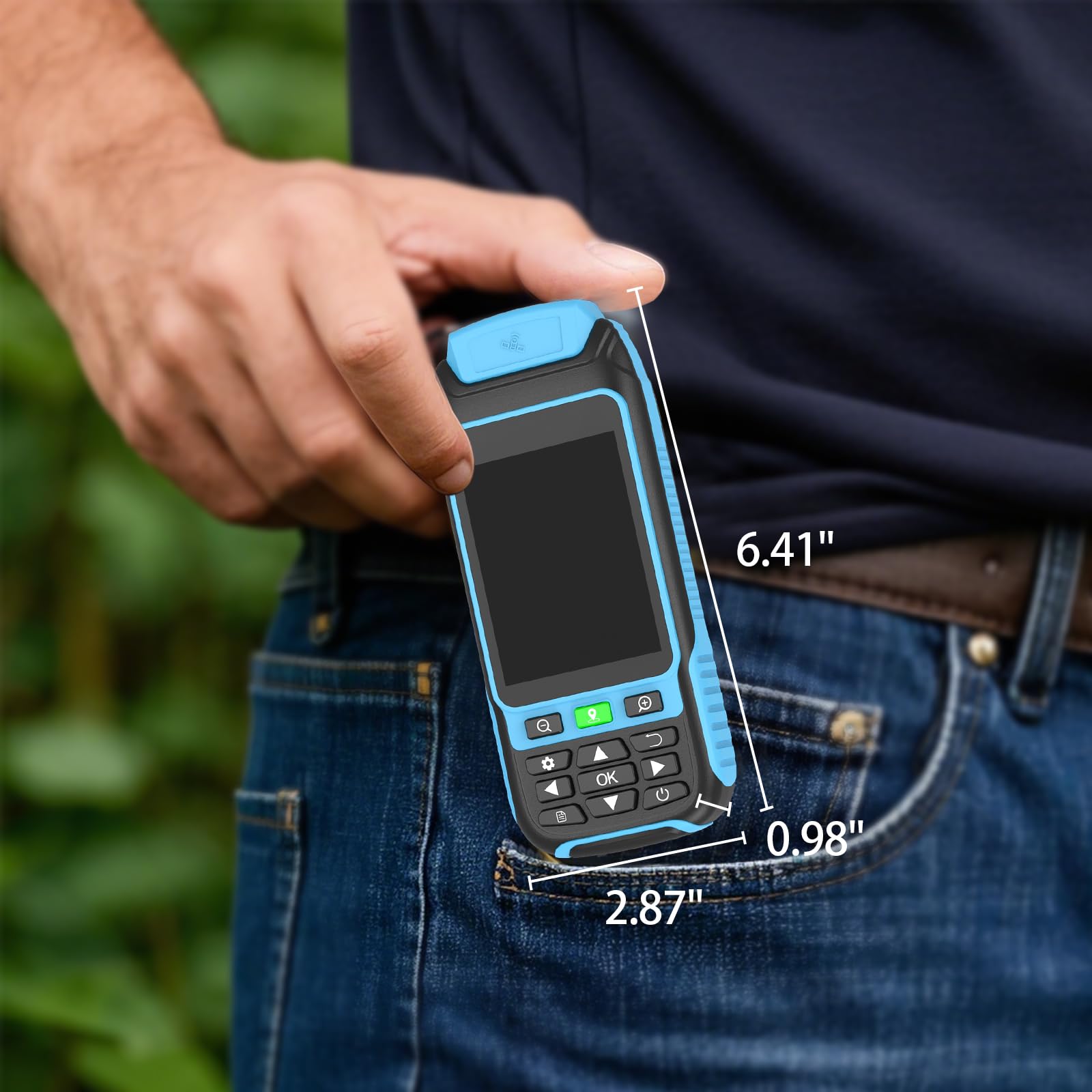 Attrezzatura di Rilevamento GPS Portatile, Attrezzatura di Rilevamento Terreno Robusta e Ad Alta Precisione per Terreno Montuoso, Terreno Agricolo, Foresta, Ranch, Miniera, Lago