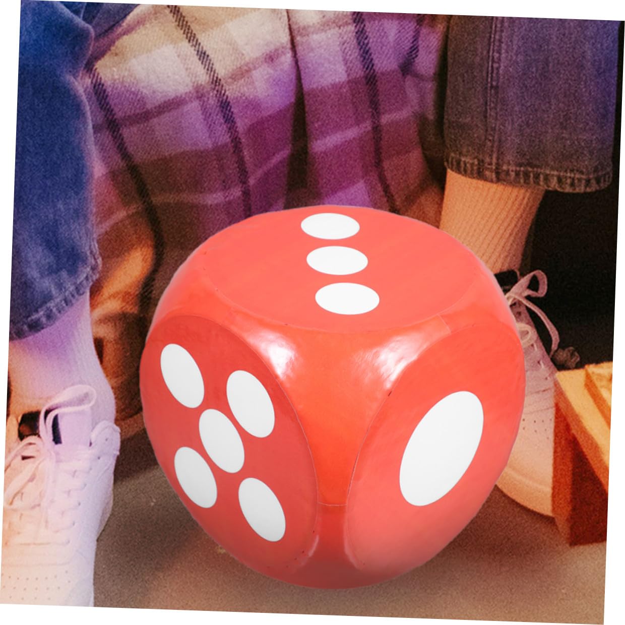 Dados de Espuma Gigantes Rojos de Seis Caras para Juegos y Fiestas Material Seguro y Tamaño Jumbo para Diversión Familiar