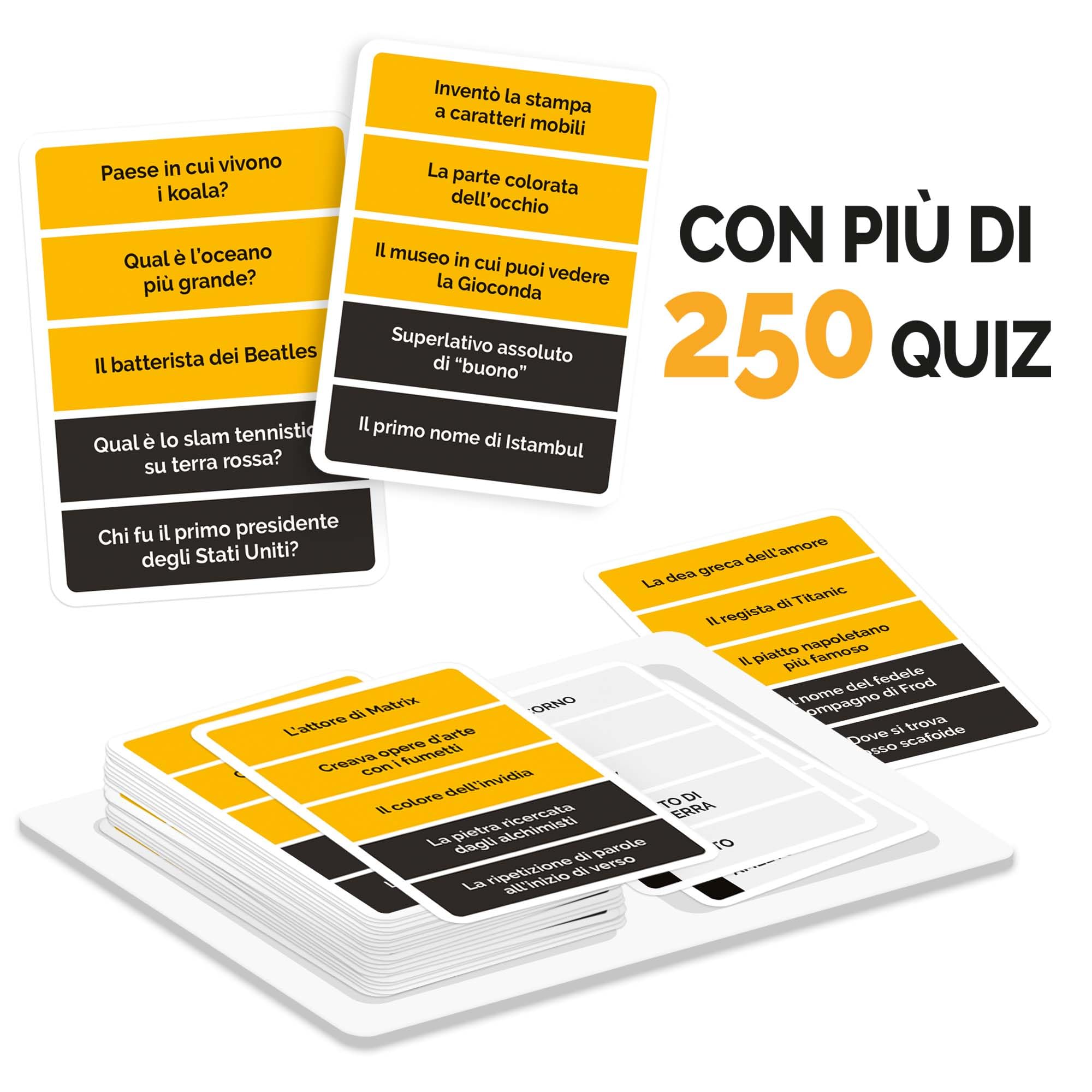 QUIDieci – Conoscenza Generale | Gioco Da Tavolo Con 100 Quiz Inutili E Divertenti | Bluff E Risposte Per Feste 2-10 Giocatori | Età 12+