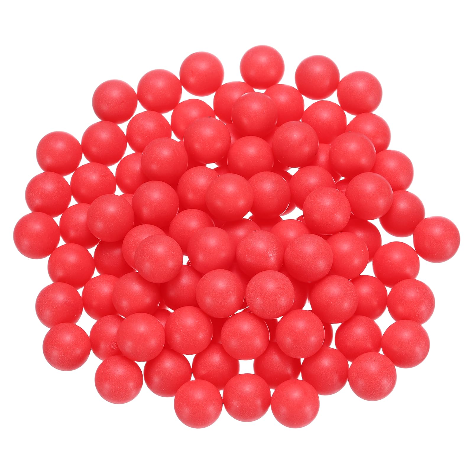 QUARKZMAN 100 szt. Plastikowe kulki łożyskowe PP 10 mm Pełne plastikowe kulki, precyzyjne łożyska kulkowe G2 matowa powierzchnia, czerwone