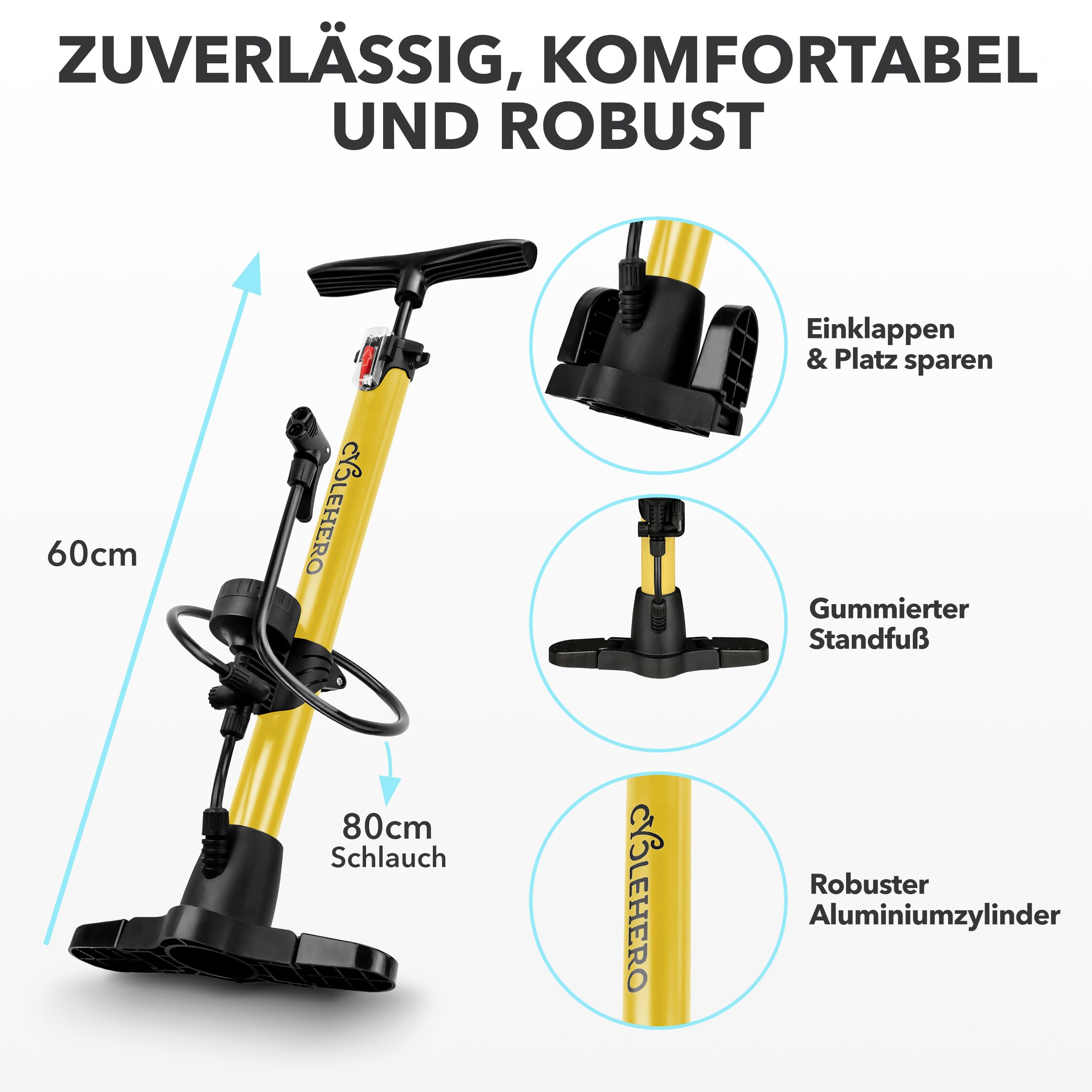 Pompka rowerowa na wszystkie zawory * bardzo dobry test - wydajna pompka rowerowa do roweru – pompka do roweru z zaworem francuskim – pompka stojąca z manometrem – pompka stojąca