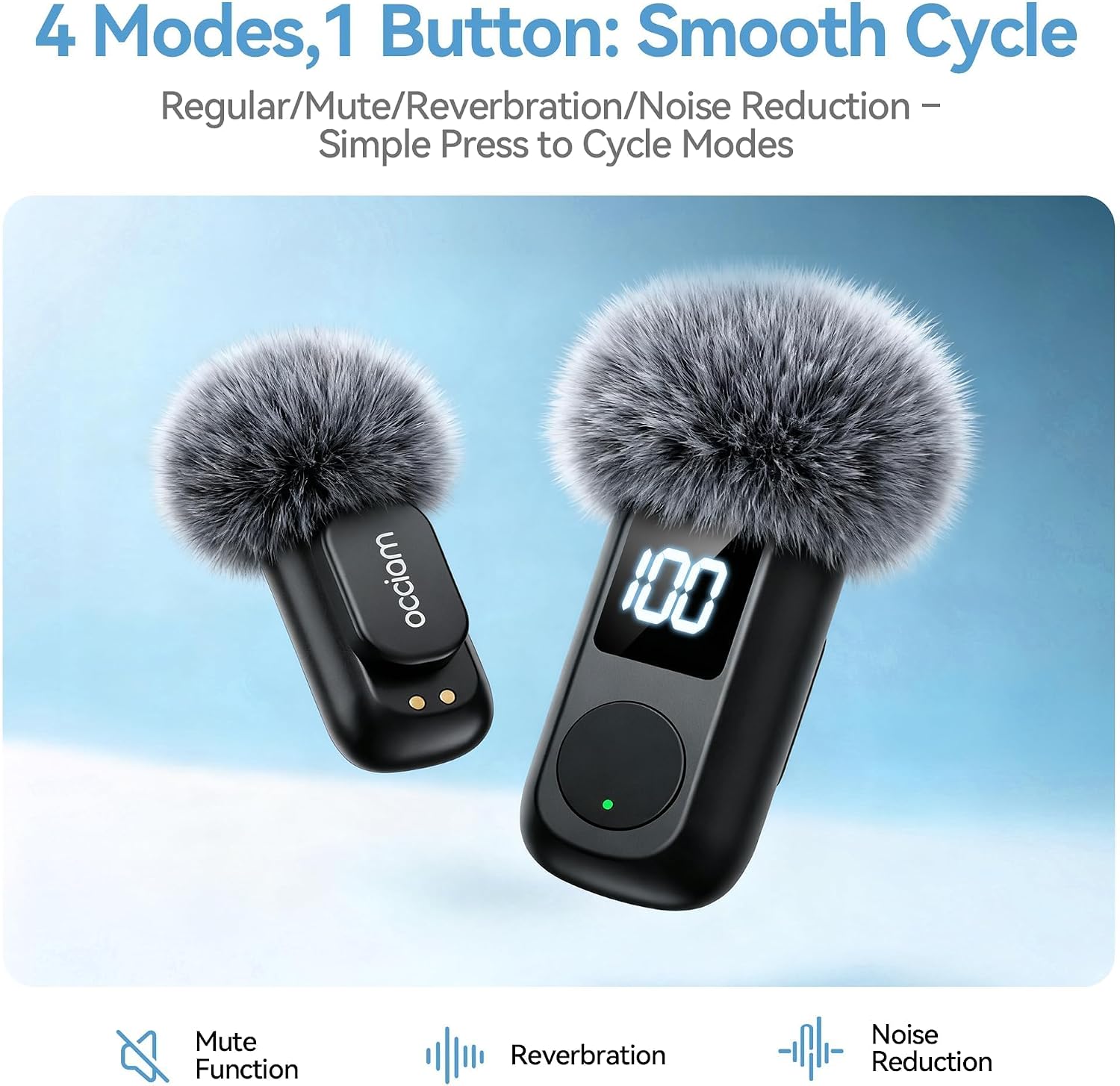  Mini Lavalier Microphone for iPhone & Android Wireless Microphone thumbnail