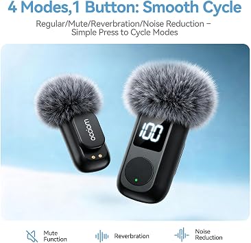 occiam Mini Lavalier Microphone for iPhone & Android Wireless Microphone