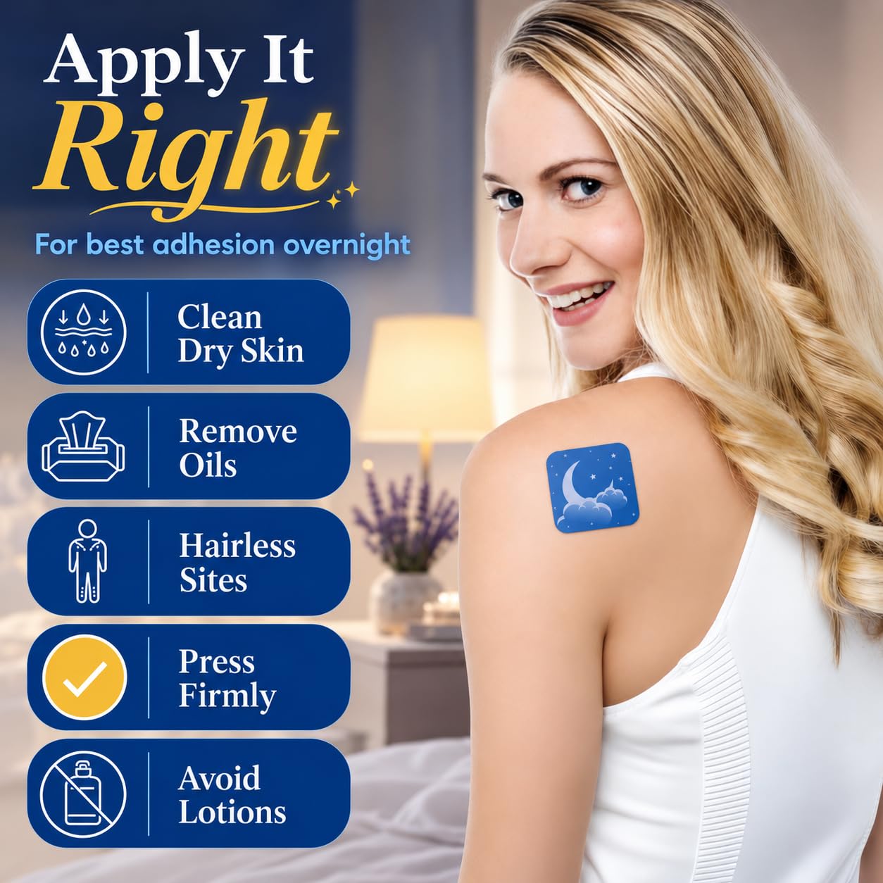 Sleep Patches for Adults — Extra Strength Melatonin & Magnesium Patch — Time-Release Sleep Aid Stickers — Non-Habit Forming, Hypoallergenic — 28 Transdermal Patches for Deep Rest & Relaxation — Amazon image 7