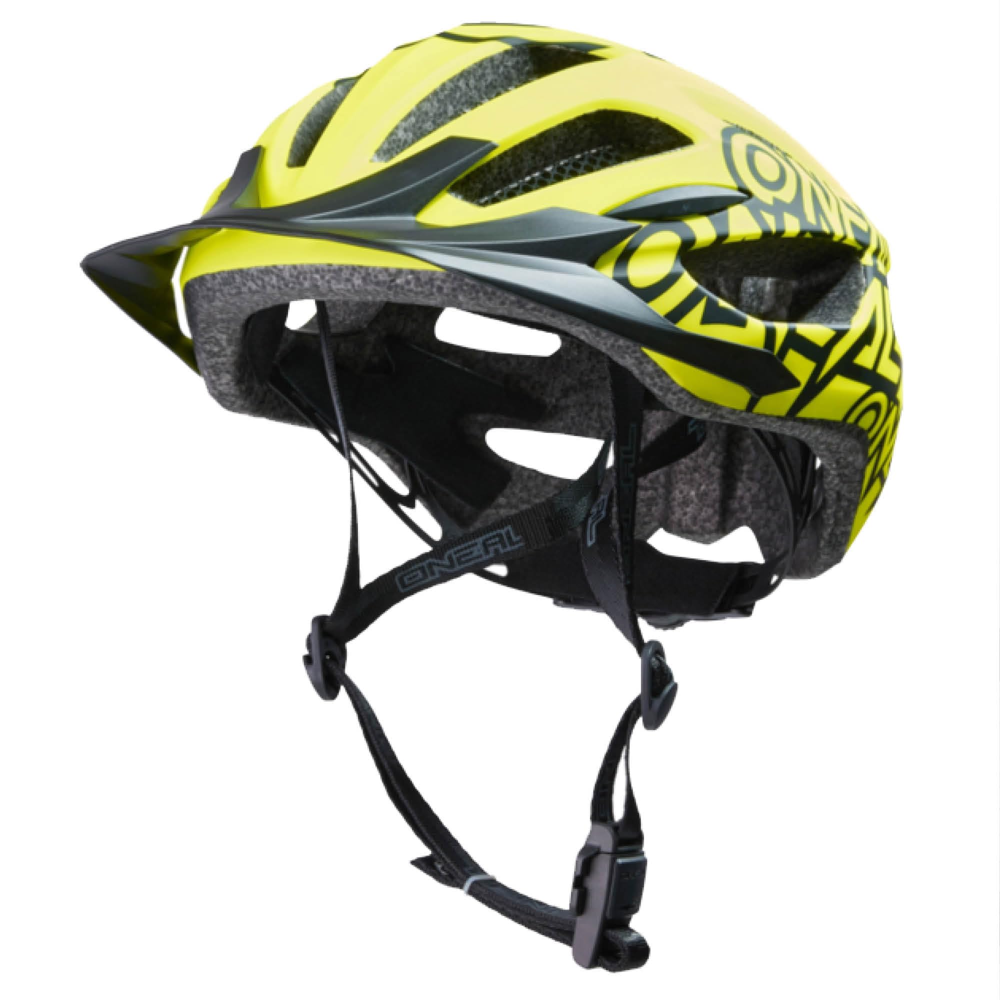 O'NEAL Casque de Vélo I Casque VTT Dynamique avec de Larges Trous d'Aération I Norme de Sécurité EN1078 I Enduro Helmet Q RL V.22 I Casque Vélo Homme et Femme | Jaune Néon | Taille XS/M