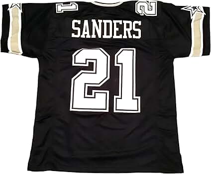 NFL Dion Sanders サイン入りユニフォーム Facsimile Autographed Deion Sanders Dallas Blue Reprint