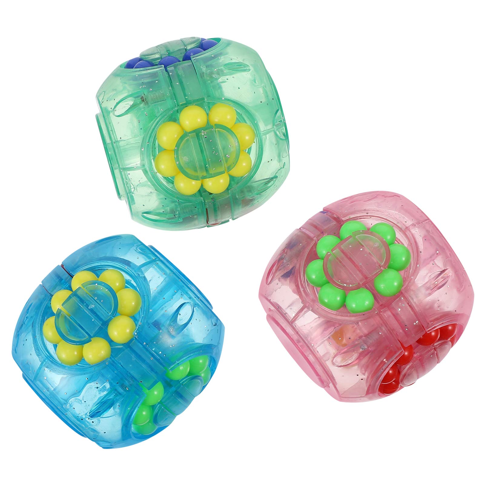 3pcs top toy light up tops toy peg top toy top game kids outdoor toys game bag stuffer DIY top glowing ball toy toddler toys Gyroscope Kids Tops flash child plastic basket