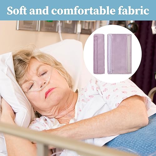 Miniatura 10 de Paquete de 4 almohadillas de cánula nasal de satén para los oídos, cubiertas suaves de oxígeno nasal, protector de oídos para usuarios de oxígeno