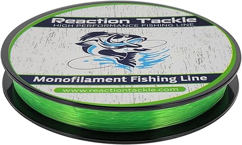 Miniatura 8 de Reaction Tackle Línea de Pesca de Monofilamento - Nylon Mono Fuerte y Resistente a la Abrasión, Lanzamiento Suave y Largo - Baja Memoria - Línea de