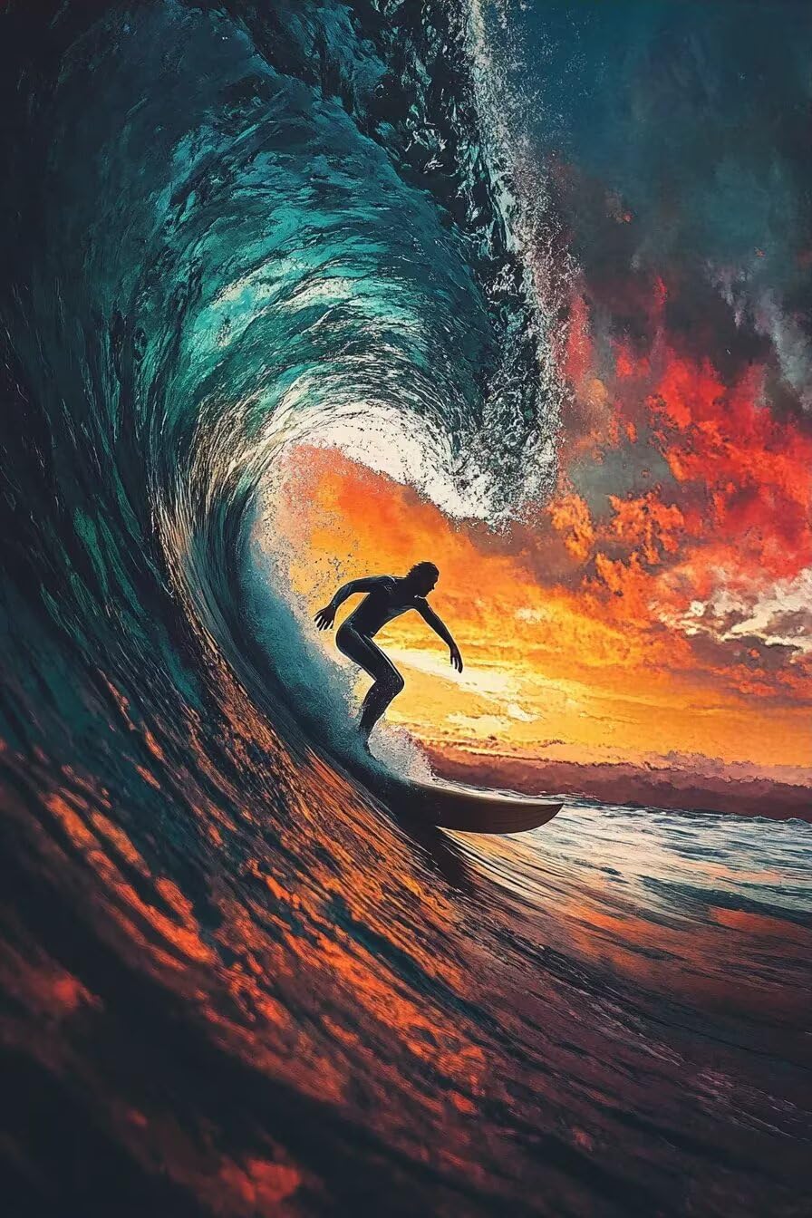 Summer Surfing 500-Piece Adult Puzzle - Challenging & Educational, Perfect for Room, Home & Holiday Decoration