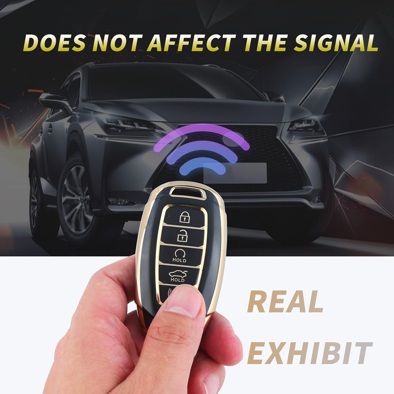 for Hyundai Key Fob Cover,Soft TPU 360 Degree Protection for 2019 2020 2021 2022 Hyundai - Image 3