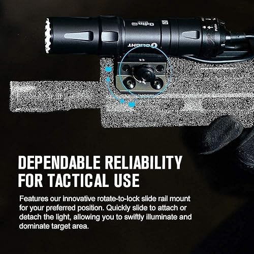 Miniatura 3 de OLIGHT Odin Mini 1250 lúmenes ultra compacto recargable Mlok Mount linterna táctica bronceado desierto, paquete Baldr Mini 600 lúmenes magnético USB