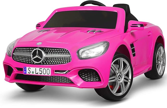 Amazon Uenjoy 12v ライセンス メルセデスベンツ Sl500 キッズ ライドオンカーシングル シート 電気自動車 子供 リモートコントロール 音楽 スプリング サスペンション 安全ロック メルセデス ベンツピンク ラジコン ドローン 通販