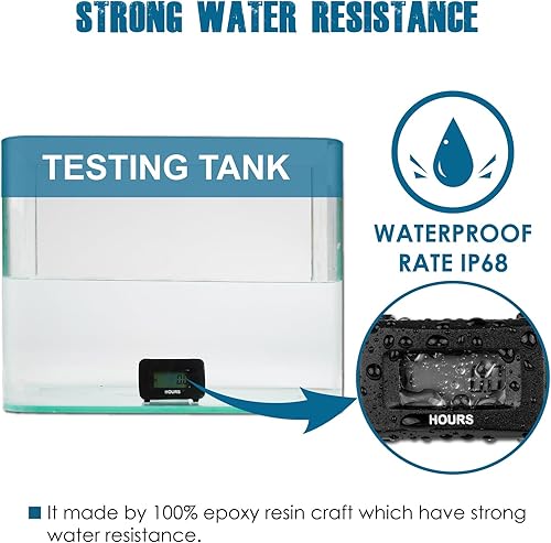 Miniatura 4 de Runleader - Kit de medidor de hora digital de 2 piezas, CACC de 5 V a 277 V, horas acumuladas para generador de tractor de jardín, compresor, motor