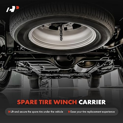 Miniatura 3 de A-Premium Conjunto de Elevador de Neumático de Repuesto Cabrestante Portador Soporte Compatible con Ford F150 1997-2003, F250 1997-1999, F250 HD,