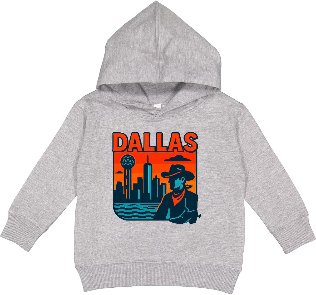 inktastic Dallas Texas Skyline Toddler Hoodie